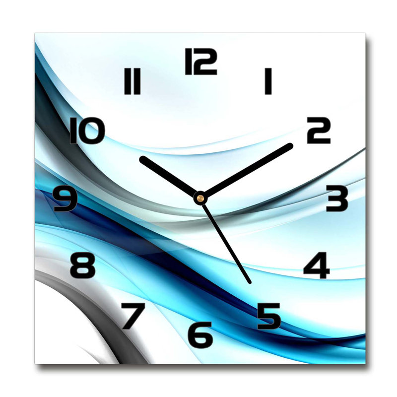 Imhotep Glass Wall Clock, Black