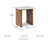 Berkel Marble Top End Table