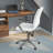 Mid-Back Designer Upholstered Swivel Executive Office Chair with Armrests-1860959584-1860959596