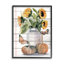 Papillon monarque orange tournesol d'automne