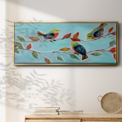 Bitty Birds II - toile encadrée