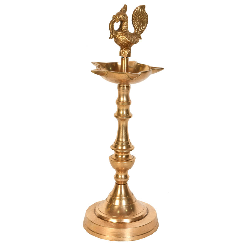 12.5'' H Brass Tabletop Candlestick