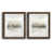 Papier, cadre noyer