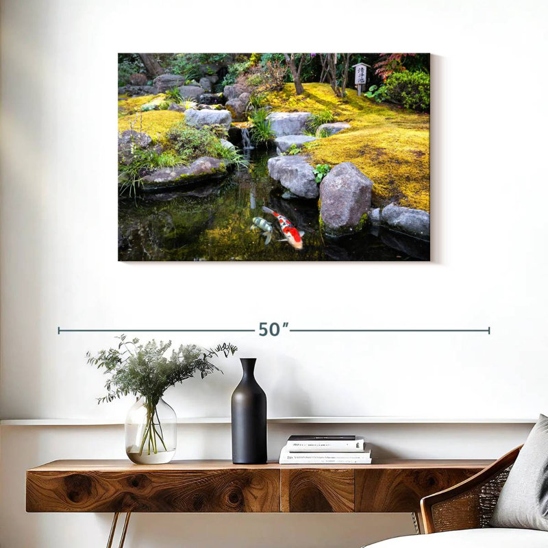 Ravi Japanese River, 24" H x 36" W