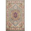 Tapis géométrique traditionnel en laine fabriqué à la main 4 x 6