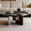 Table basse en marbre de style minimaliste