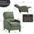 Upholstered 30.3'' Wide Push-Back Manual Recliner Chair for Living Room Set of 2-1570534119