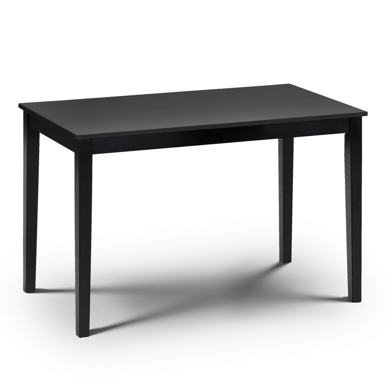 Darielle Dining Table, Satin Black