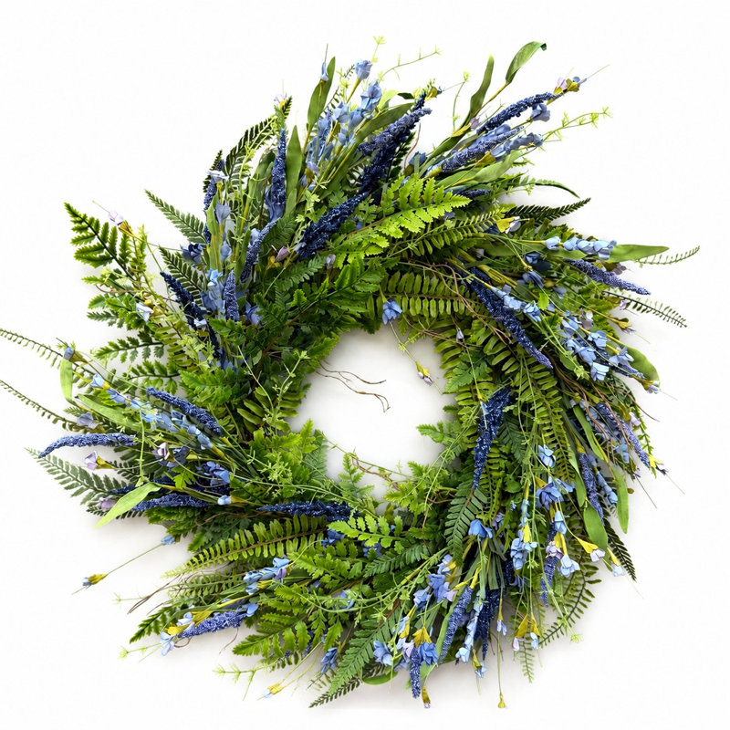 Couronne de feuillage 24 po avec lavande 24 po Real Touch