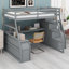 Lit mezzanine avec tiroirs, tablettes et bureau-75856161-88010932