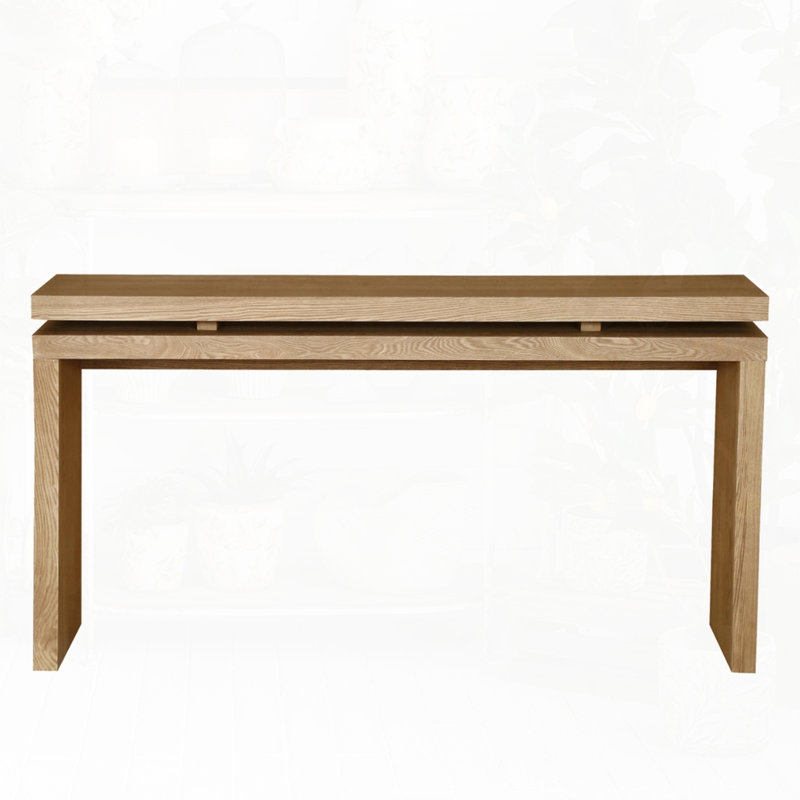 Farmhouse Retro Wooden Console Table, Antique Brown