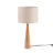 Manveen 20" Natural Solid Wood Table Lamp