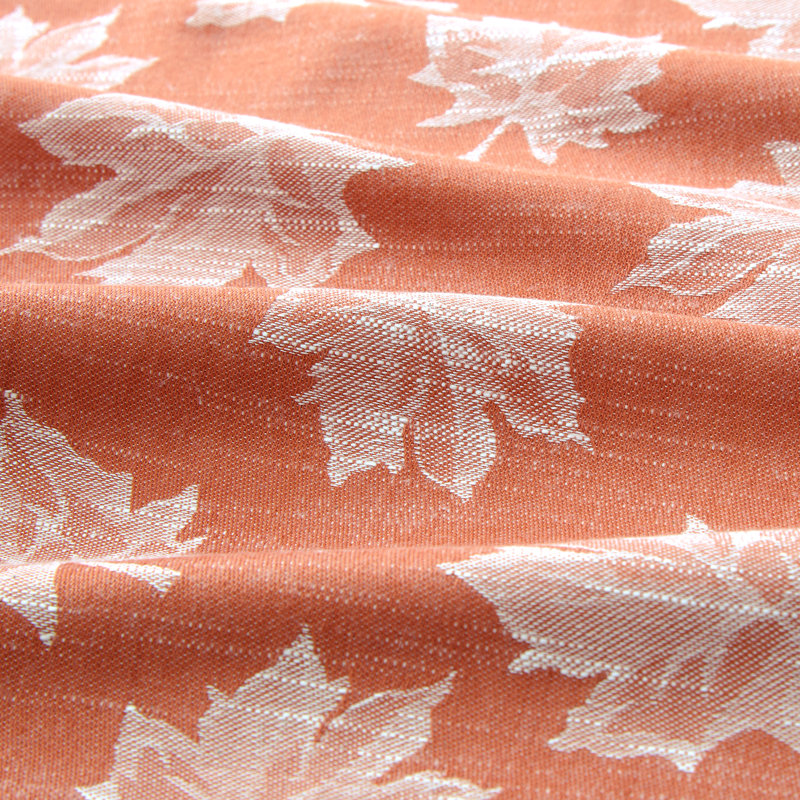 Mattox Jacquard Tablecloth, Terre de Sienne, 70 po x 70 po rond