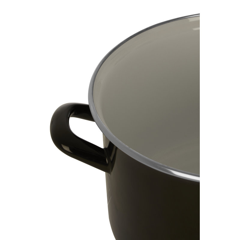 Danielburnham 4.7 l Aluminium Round Casserole, Black