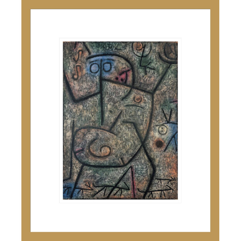 Oh! Ces rumeurs! par Paul Klee - Impression Giclée sur cadre, H 16,75 po x l 13,75 po
