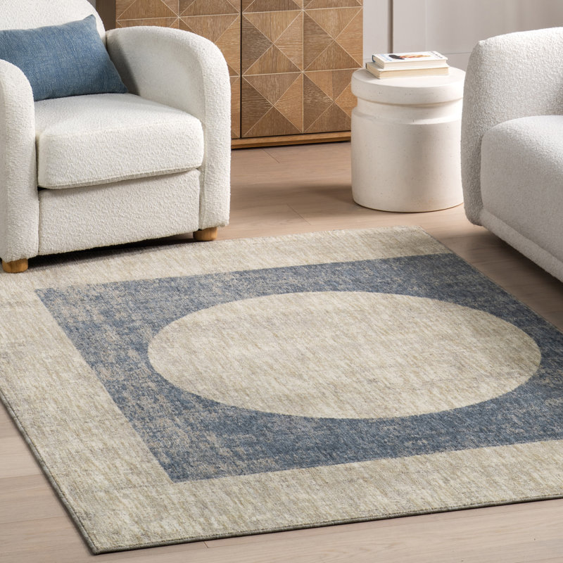 Tapis Nyra Mid-Century, Rectangle de 5 pi x 8 pi