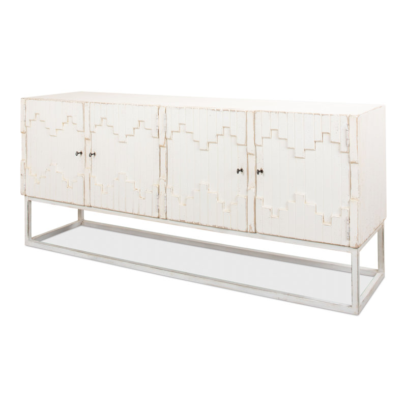 Aztec 80'' W Solid Wood Sideboard, White