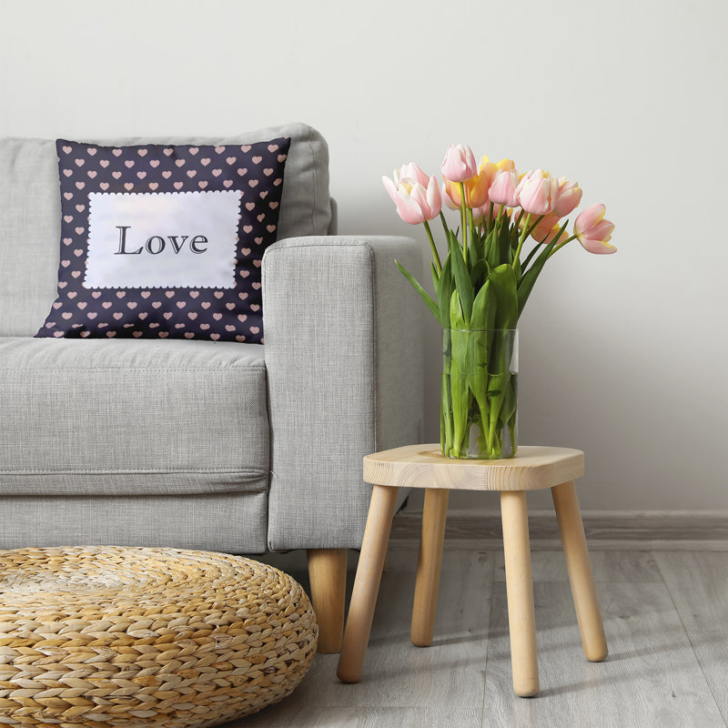 Reversible Throw Pillow, 20" H x 20" W, Square