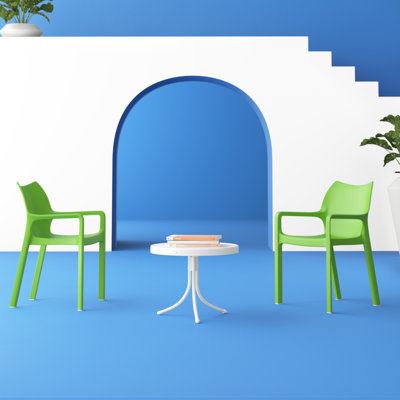 Plastic Outdoor Stacking Dining Armchair