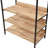 Alva Open Wardrobe with 4 Shelves in Oak