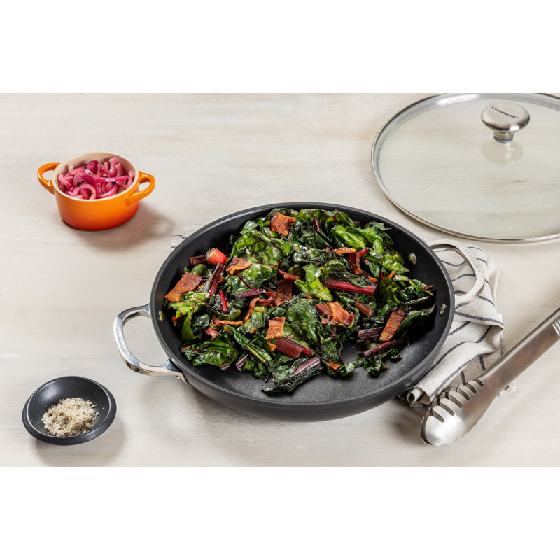Le Creuset Toughened Nonstick Braiser with Lid, 4 qt
