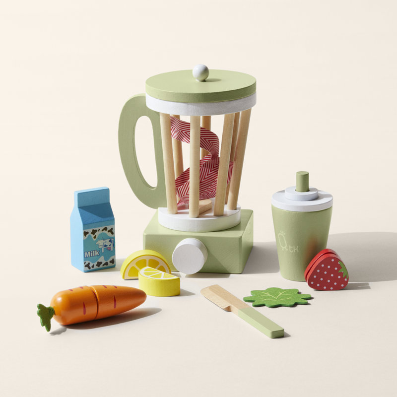 Teamson Kids Little Chef Frankfurt 8-pc. Toy Blender and Ingredients Accessories Set