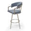 Matera Upholstered Stool with Metal Frame