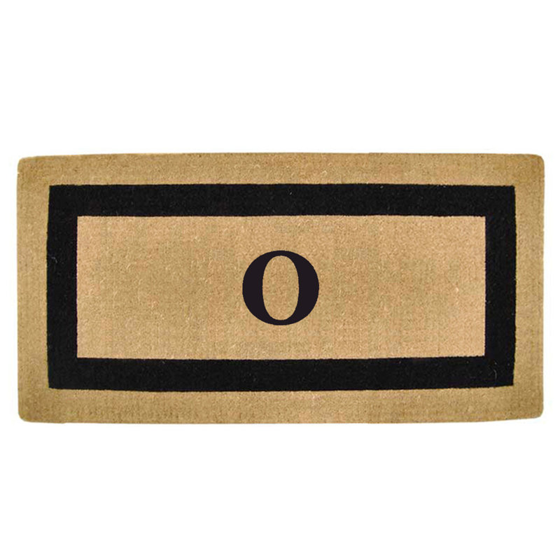 Tapis de porte antidérapant pour l'extérieur, L 24 po x L 57 po, Noir, O