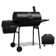 Royal Gourmet 30" Barrel Charcoal Grill with Offset Smoker and Cover