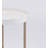  Contemporary 22" Copper and White Round End Table