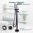 Modern Single Handle Freestanding Tub Faucet, Floor Mount Tub Filler With Hand Shower-110976117