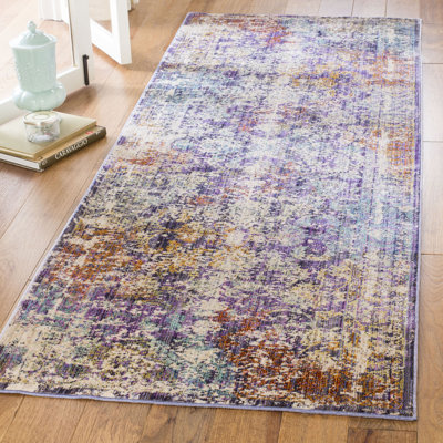 Mellie Purple/Beige Area Rug