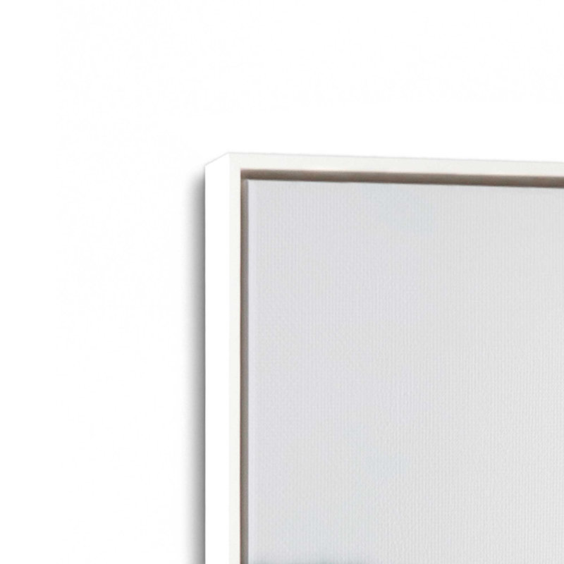 Impression sur toile Alpaca Charm, Cadre flottant blanc opaque, H 48,75 po x l 32,75 po x P 1,75 po