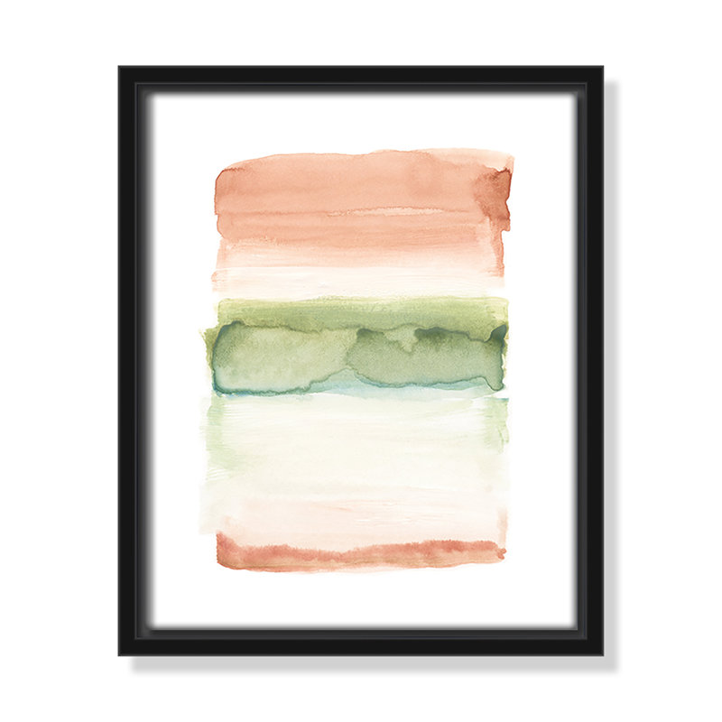Skye Sky II - cadre flottant, reproduction d'art sur toile, Toile noire, H 11,5 po x l 9,5 po x P 2 po