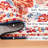 Non-slip Area Rug 6x9 Amber Floral Retro Washable For Bedroom Living Room Kitchen Machine-1413902677
