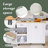 49" Drop-Leaf Countertop Kitchen Cart With Spice Rack & Towel Rack-921705370