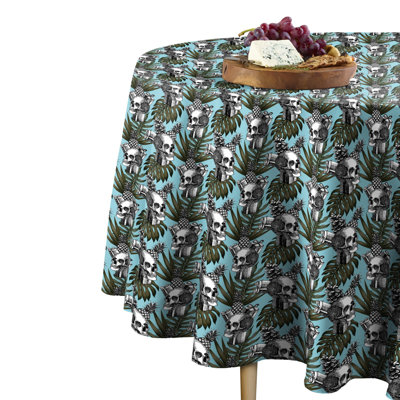 Wilmslow Skull Bearing Gifts Round Tablecloth