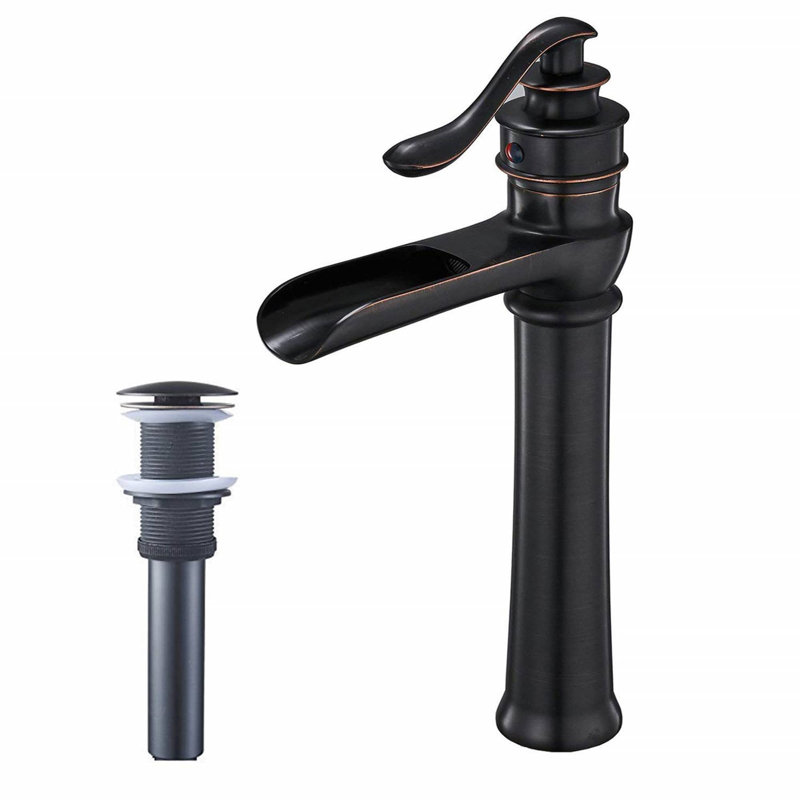 Single-handle Bathroom Faucet with Drain Assembly, Oil Rubbed Bronze