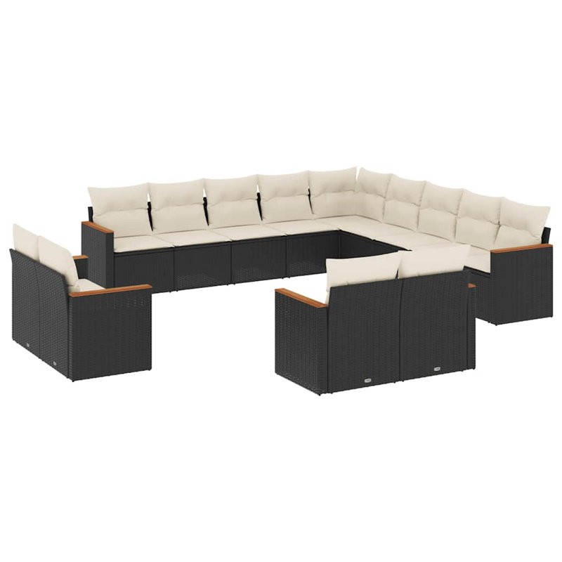 Ensemble de canapé de jardin Vidaxl PE