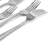 Winston Porter Tustin 6 Piece Stainless Steel Dinner Fork Flatware Set in Silver