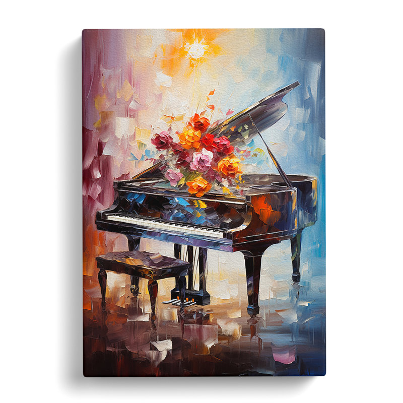 Piano Impressionism - Wrapped Canvas, 50cm H x 35cm W x 3cm D
