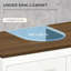 Armoire de salle de bain moderne au sol avec design en forme de U pour un rangement amélioré et une efficacité d'espace-1081430888