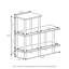 Dulcia 71cm H x 80cm W Plastic Step Bookcase-1598442383