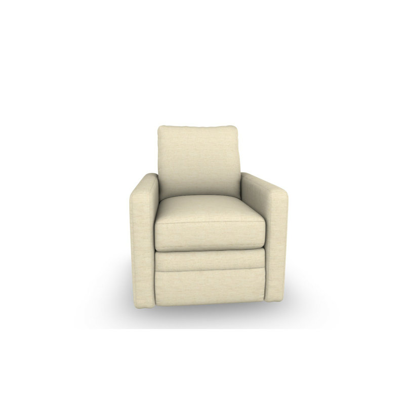 Swivel Barrel Recliner, Eggshell