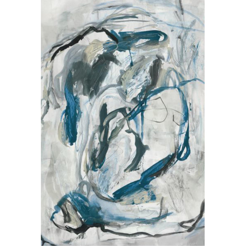 «Stirring pensts» par Emma McCartney - Peinture, Image au pinceau gel, H 36 po x l 24 po x P 1,5 po
