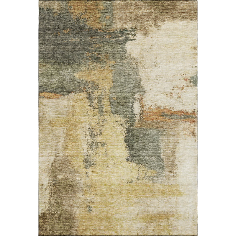 Premium Machine Washable Natoma AMF1068 Modern Rug, Rectangle 8' x 10'
