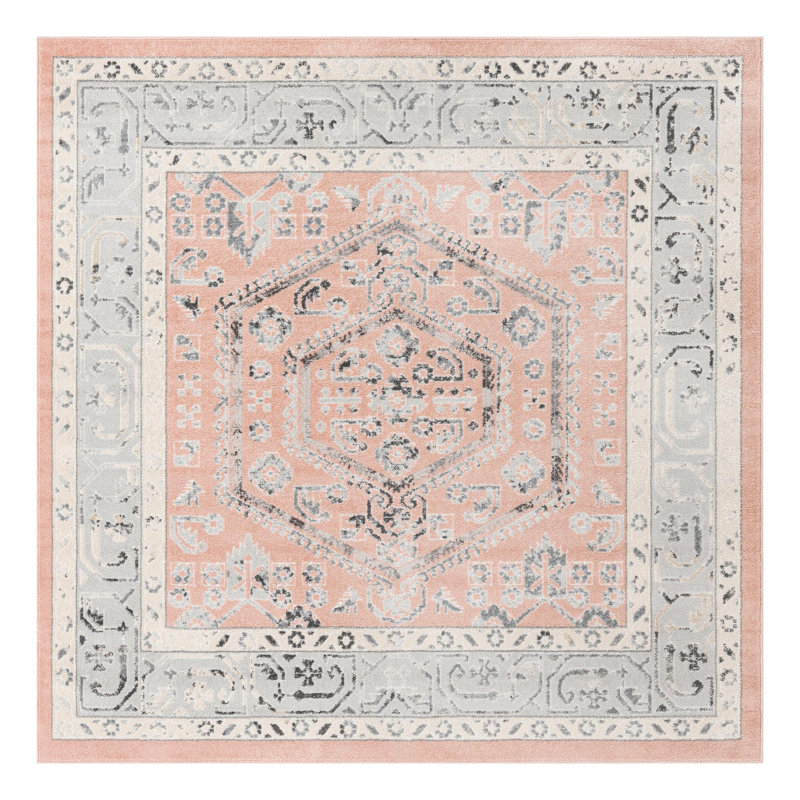 Edson Oriental Indoor Rug, Square 7'10"