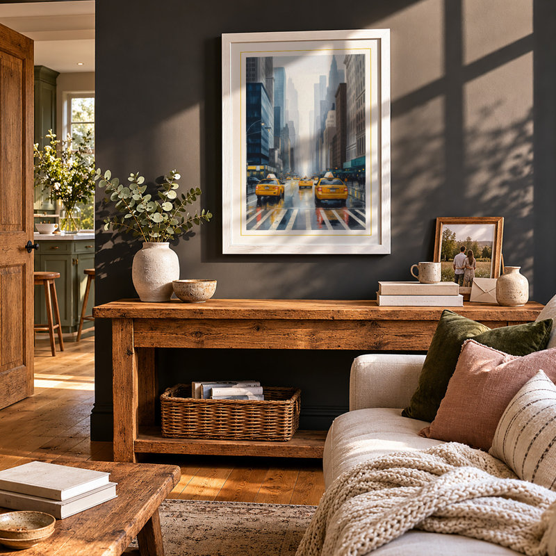 New York Avenue Modern - Print, A3 - 42.0 x 29.7 cm, White