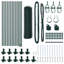 Vidaxl Hexagon Fence Green Steel-114621417