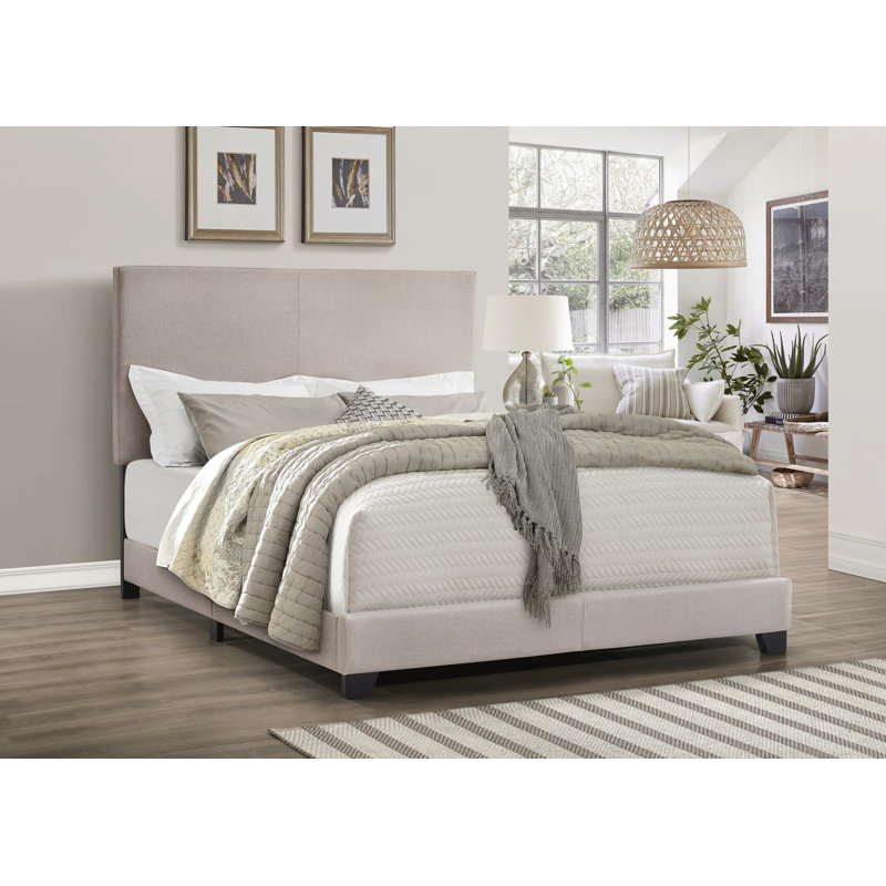 Ensemble de chambre à coucher tapissier standard Beckville, Gris chaleureux, Double